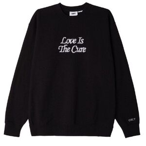 NWT Unisex Oversized Black Obey Hoodie, size S